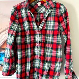 🛍 2 FOR $30 🛍 Jcrew Holiday Tartan Button Down